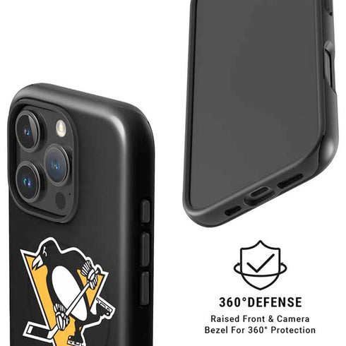 NHL Pittsburgh Penguins Solid Background iPhone 16 Pro Magsafe Impact Case